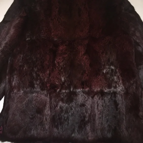 Niki purple Rabbit fur short jacket - Picture 5 of 5